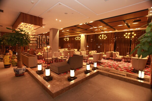 Sittområde i lobbyn