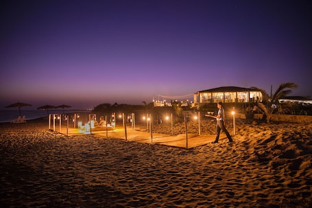 Private beach, white sand