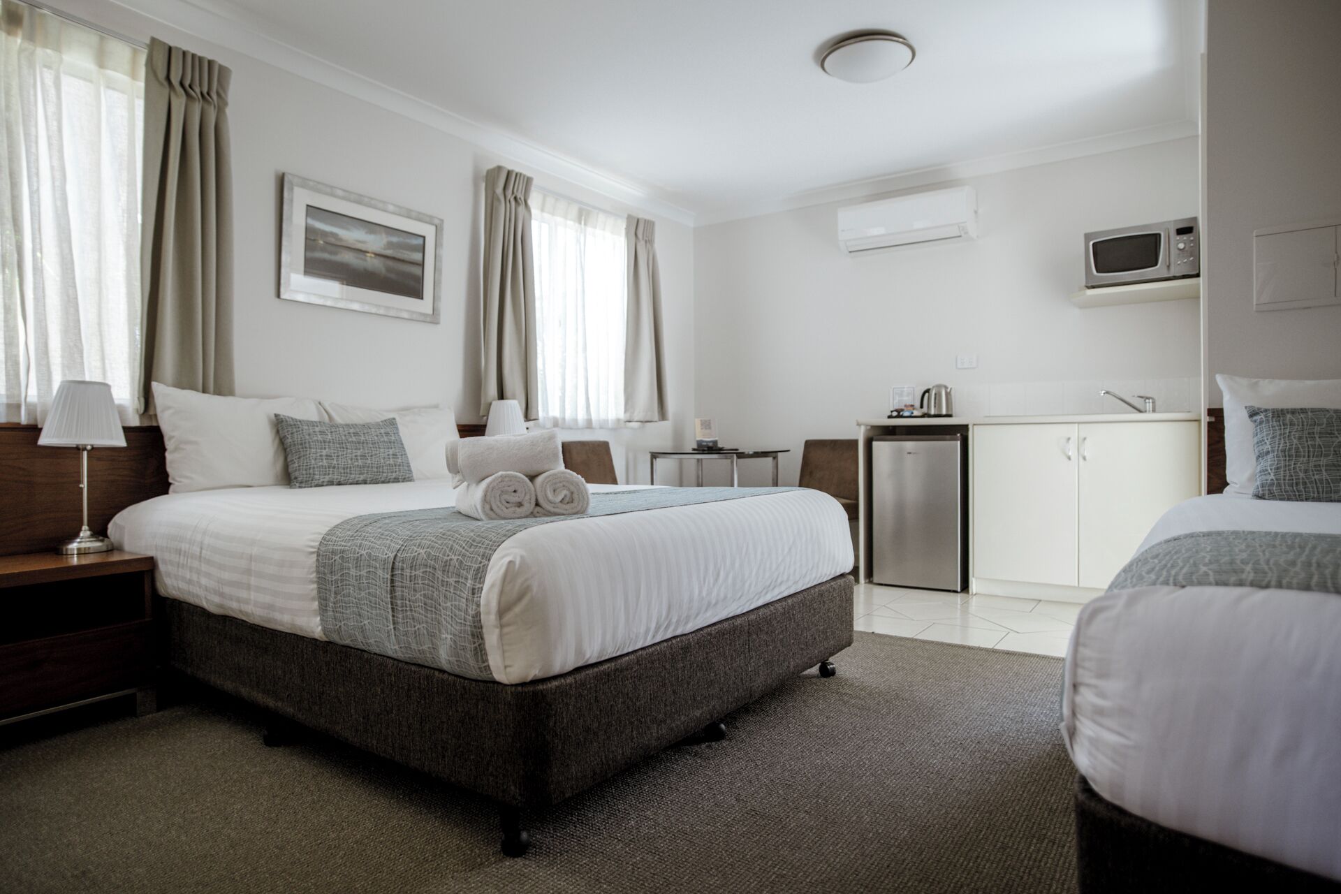 Literie de qualité supérieure, rideaux occultants