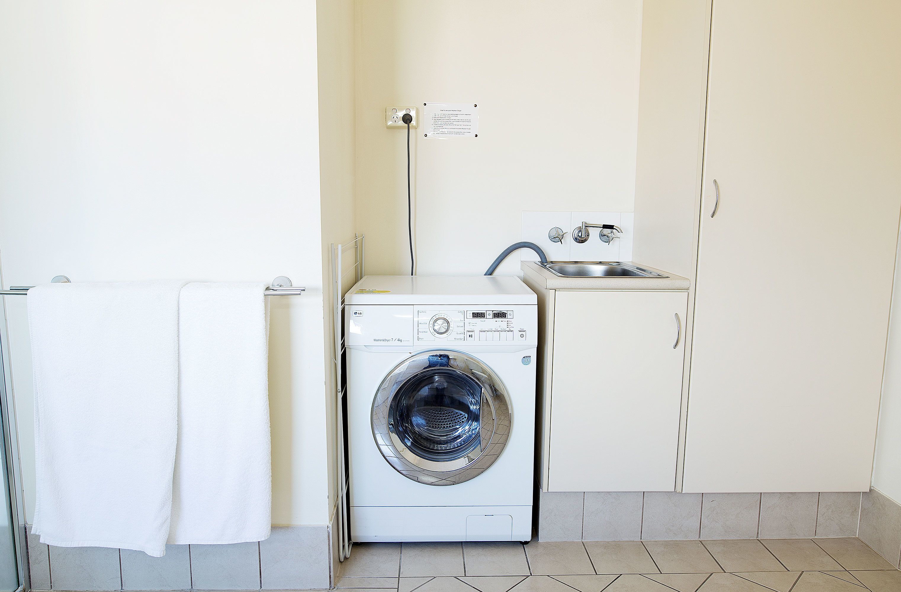 free toiletries, hair dryer, towels, soap