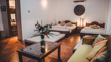 Family Room | Minibar, in-room safe, desk, soundproofing