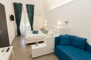 三人房, 花園景觀 | 埃及棉床單、高級寢具、舒適加層、迷你吧