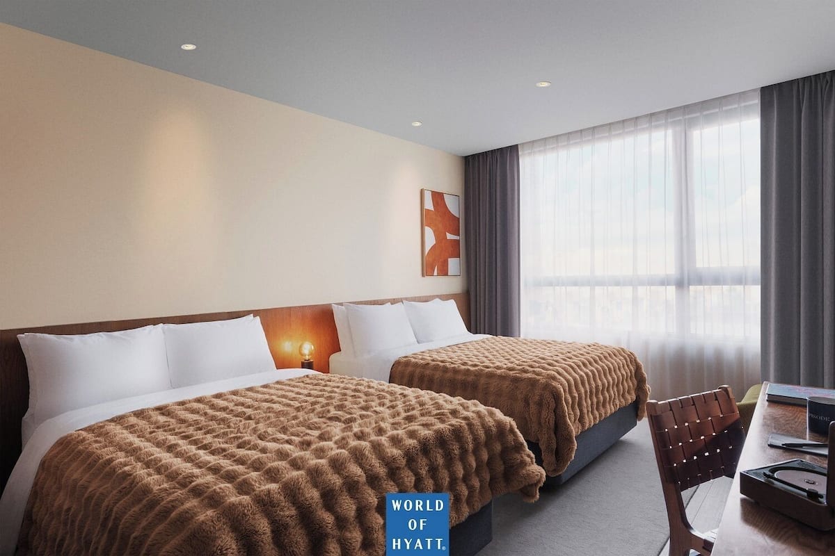 Chambre, 2 lits doubles, vue sur la ville (101) | 1 chambre, minibar, coffre-fort, bureau