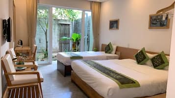Premium bedding, pillow-top beds, minibar, desk
