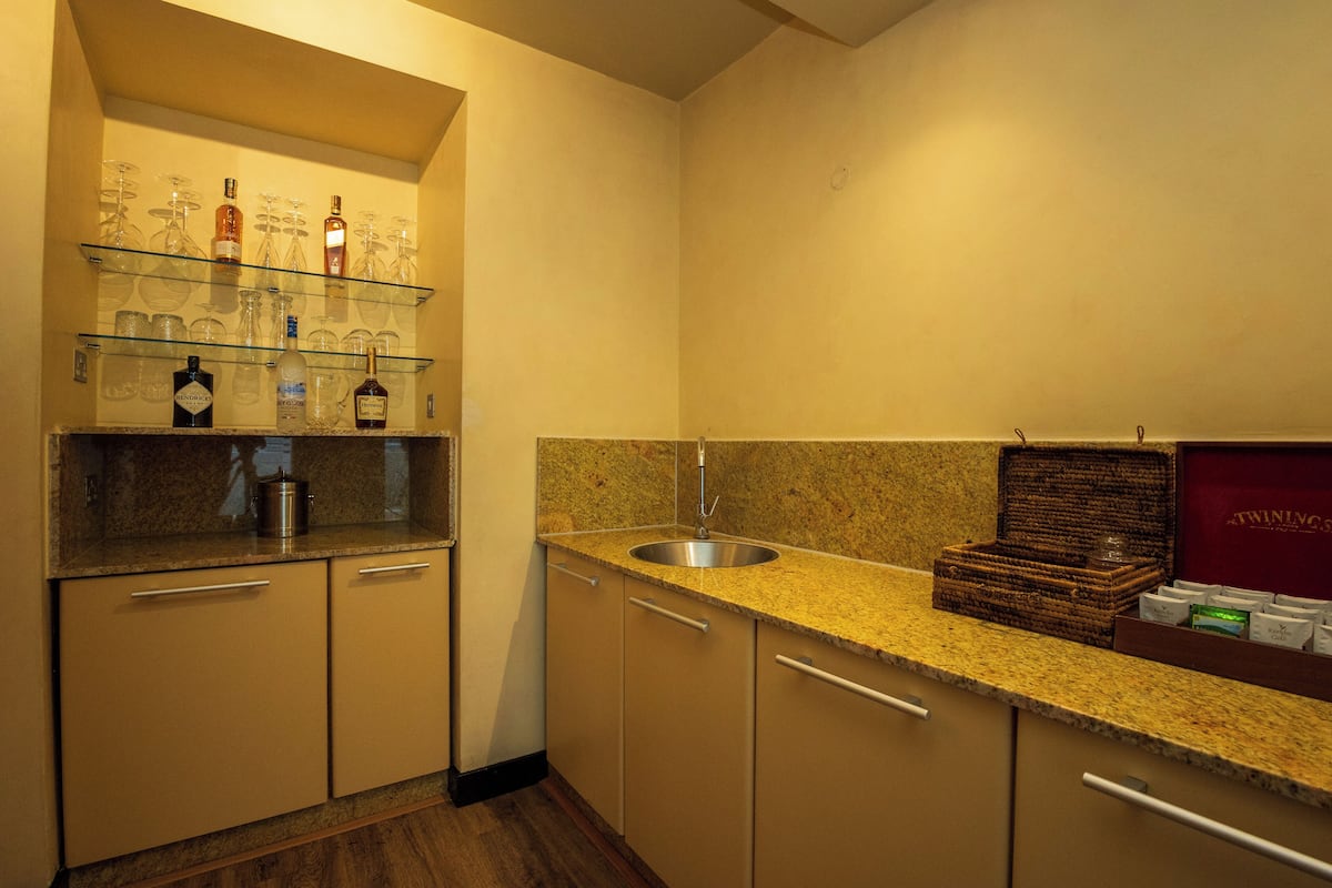 executive suite, garden view | living area | lcd tv, pay films