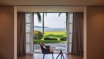 Presidential Suite, 2 Bedrooms, Lake View | Living area | LCD TV, pay films