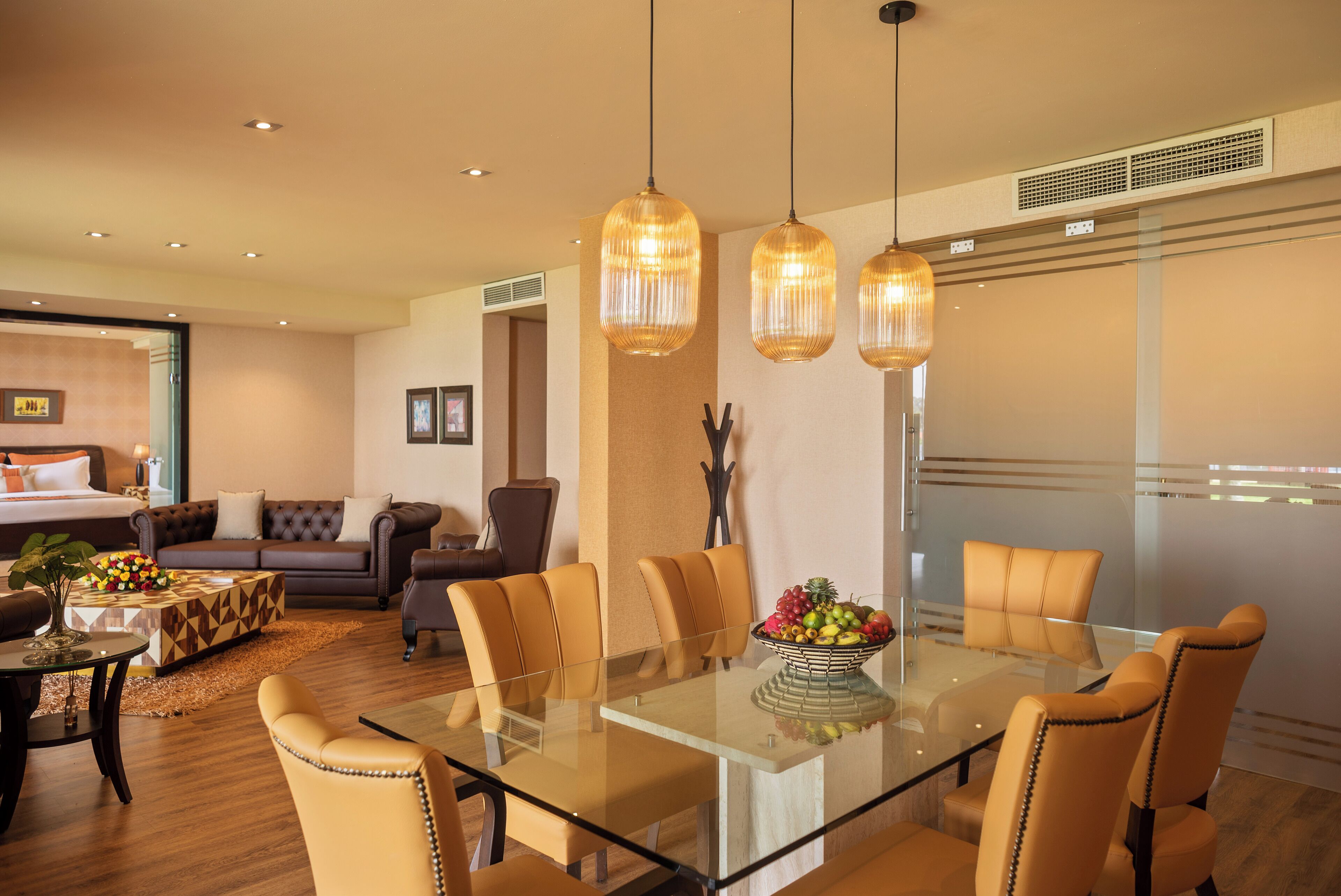 Presidential Suite, 2 Bedrooms, Lake View | Living area | LCD TV, pay films