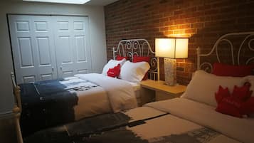 1 bedroom, iron/ironing board, travel crib, free WiFi