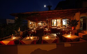 Lunch, dinner served; local cuisine, alfresco dining  - Hotel Mamma Santina (Santa Marina Salina)
