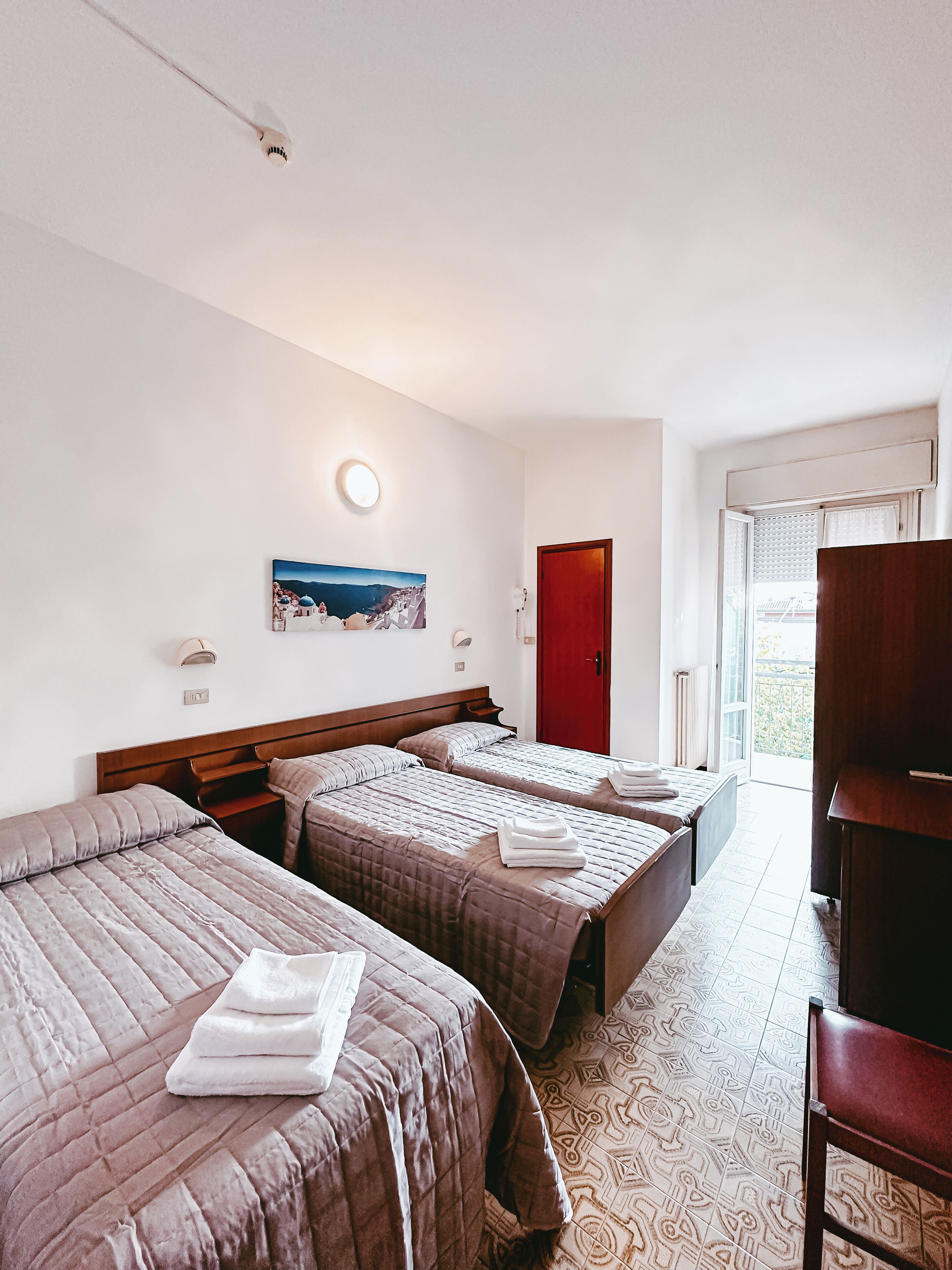 Desk, cots/infant beds, free WiFi, bed sheets