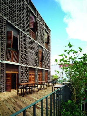 Voorkant van accommodatie