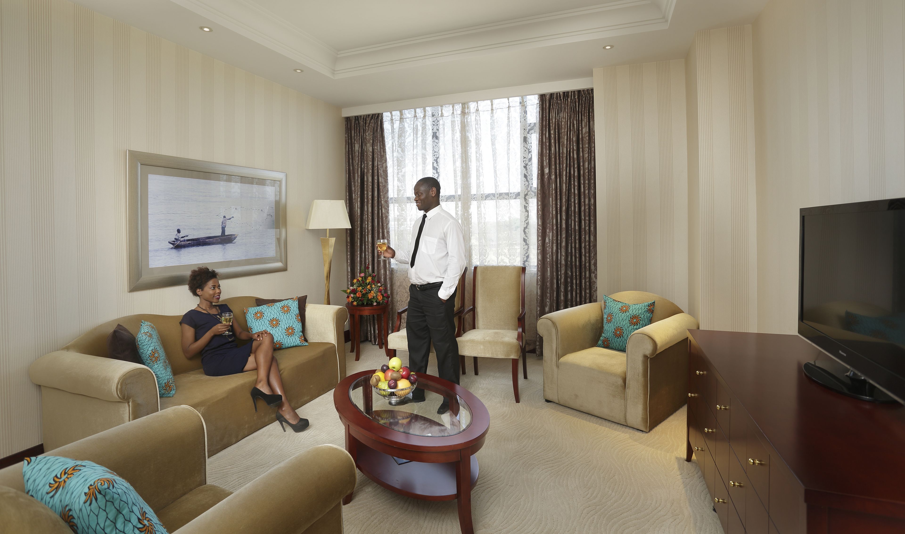 presidential suite | living room | flat-screen tv
