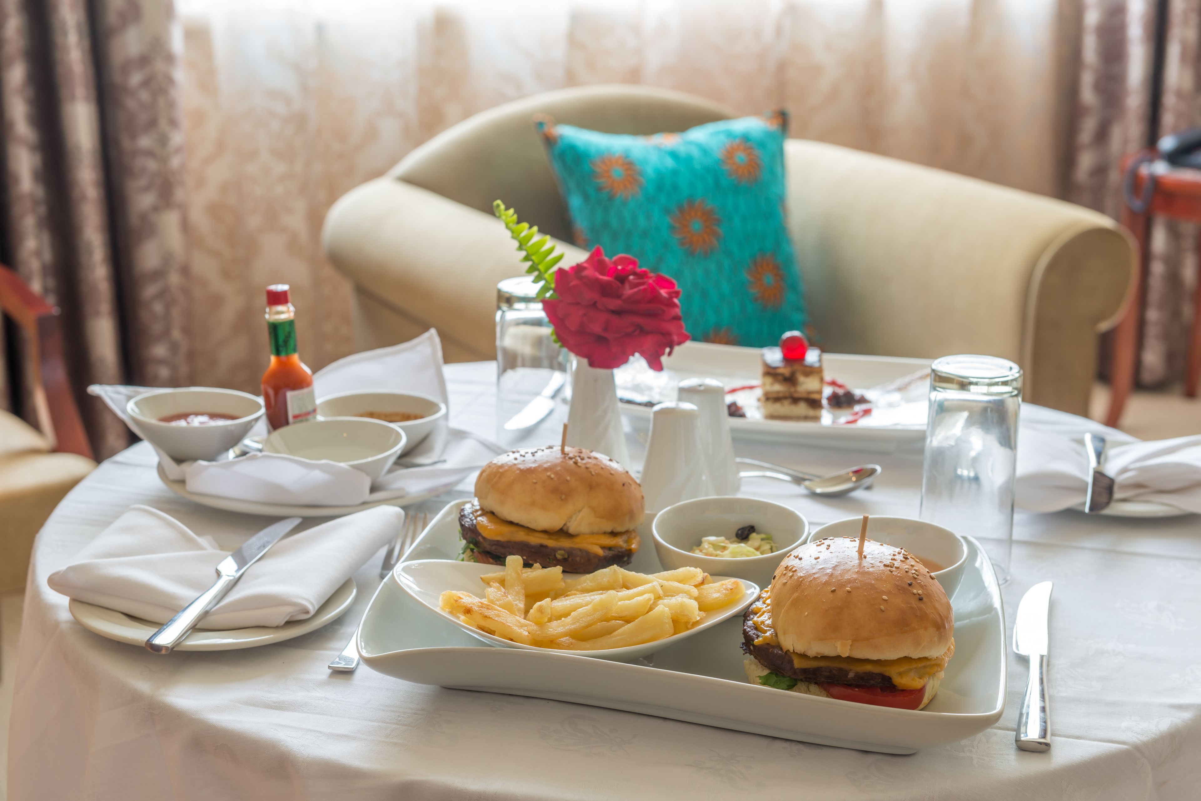 classic twin room | food and drink