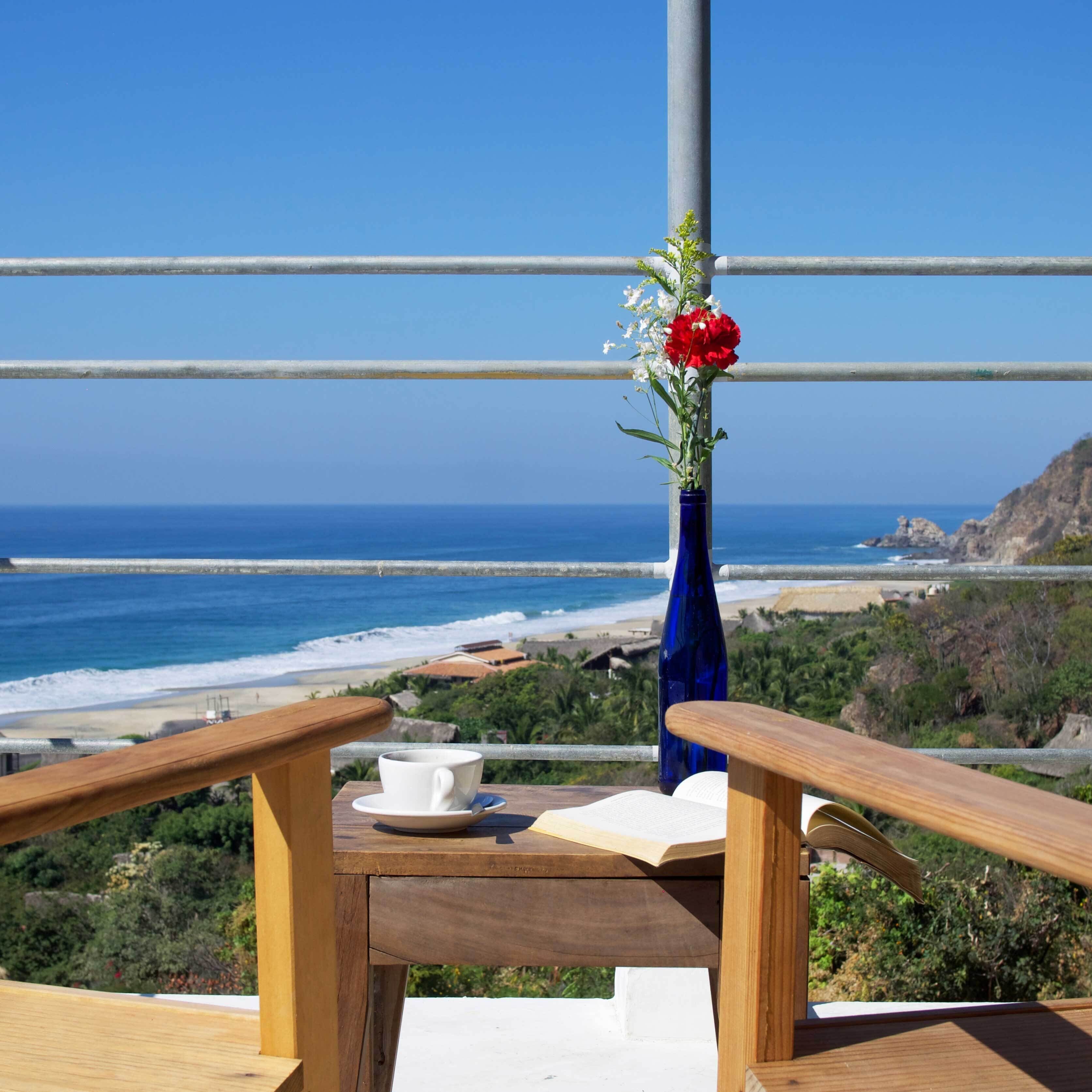 Deluxe Cabin, 1 King Bed, Ocean View (Triangular Room) | Terrace/patio