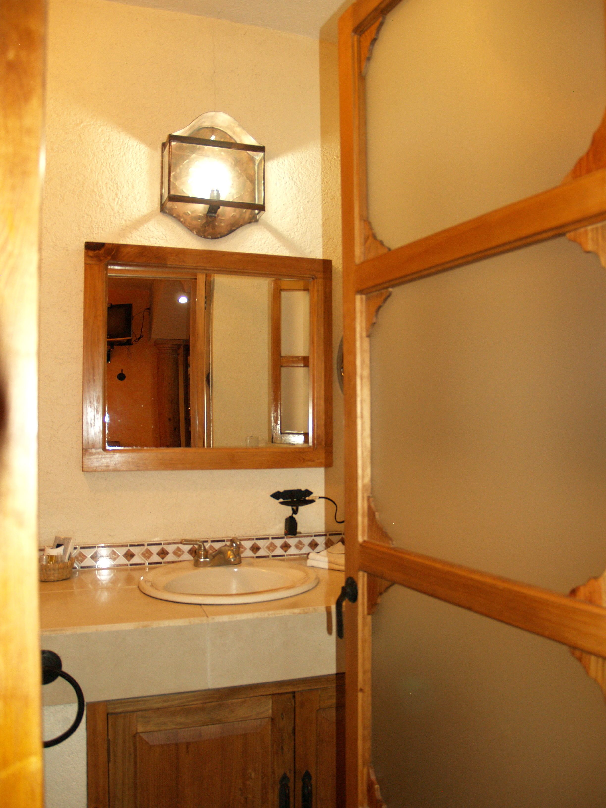 superior double room | bathroom | shower, free toiletries, hair dryer, towels