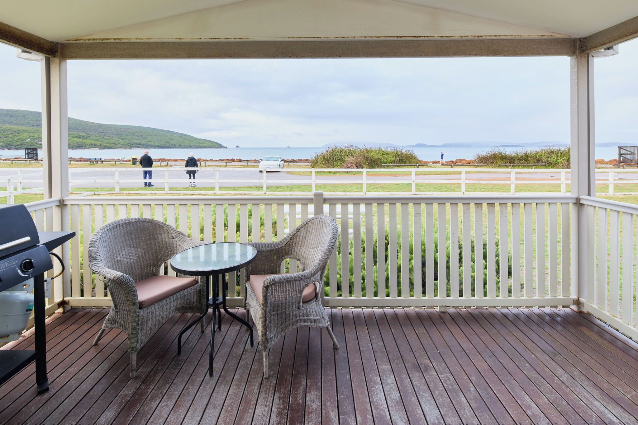 Two Bedroom Seaview Cabin | Balcony view