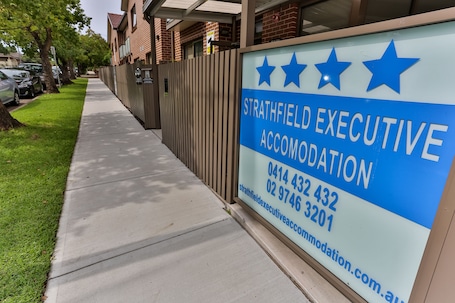 Property entrance. Strathfield Executive Accommodation