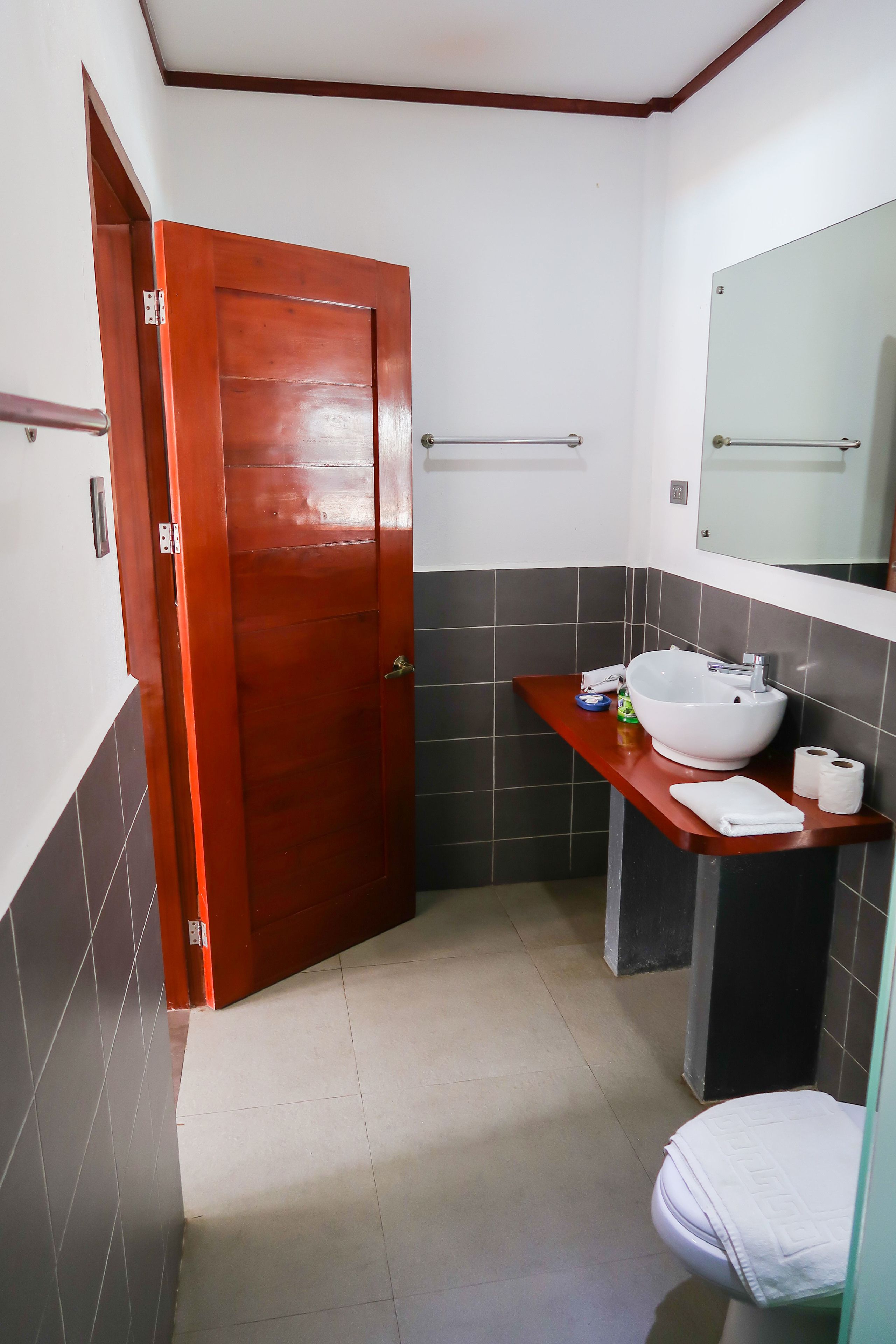 superior room | bathroom | shower, rainfall showerhead, free toiletries, hair dryer