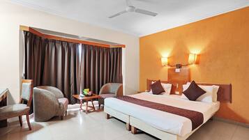 Deluxe Twin Room, City View | In-room safe, desk, laptop workspace, free WiFi