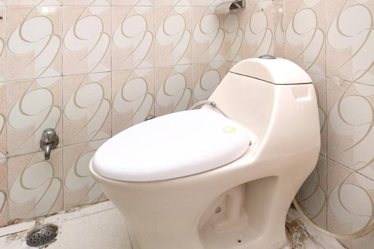 Shower, free toiletries, hair dryer