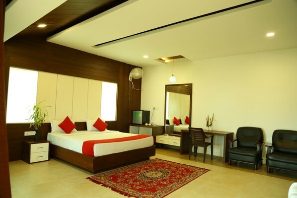Chambre Double, 1 très grand lit (Sapphire Mansion) | 1 chambre, literie de qualité supérieure, minibar, bureau