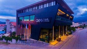 Front of property – evening/night