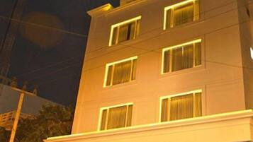 Front of property – evening/night