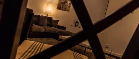 Apartment, 1 Bedroom, Kitchen | Living area | Flat-screen TV, DVD player
