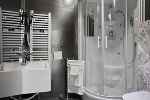 Presidential Suite, 1 Bedroom, Balcony, City View | Bathroom | Shower, free toiletries, hair dryer, bathrobes - Nova City Hotel Signature Collection (Belgrade)