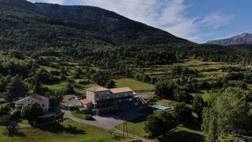 Uitzicht op het resort