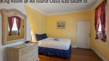 Individually decorated, individually furnished, iron/ironing board
