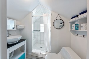Small Queen Room at Olivia By Duval, 511 Olivia Street | Individually decorated, individually furnished, iron/ironing board