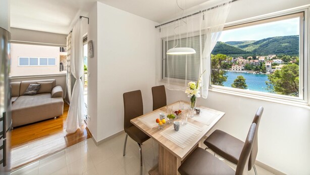 Standard Apartment, 2 Bedrooms, Balcony, Sea View | In-room dining - Madrugada apartments (Stari Grad)