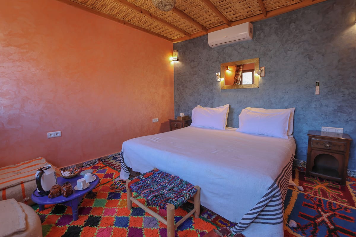 Chambre Panoramique Double ou avec lits jumeaux, 1 chambre, vue montagne