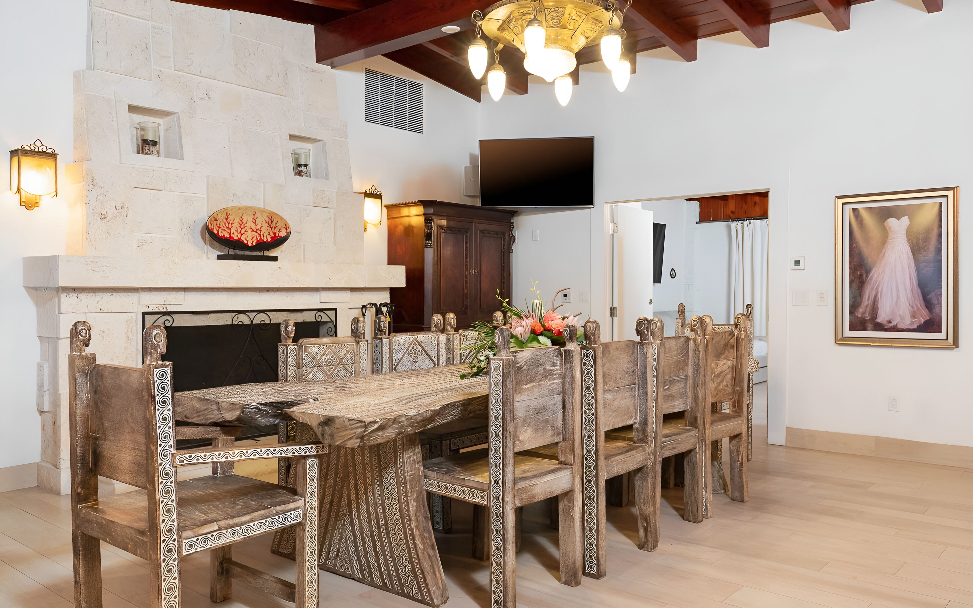 Casa de lujo, varias camas, para no fumadores, vista a la bahía | Comedor