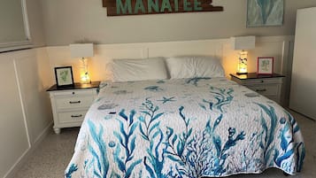 Individually decorated, individually furnished, iron/ironing board