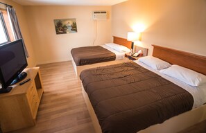 Deluxe Room, 2 Double Beds, Non Smoking, Kitchenette | Blackout curtains, iron/ironing board, free WiFi, bed sheets - Horizon Motel (St. Albert)