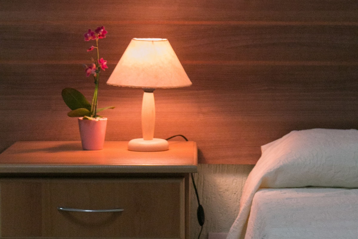 Minibar, desk, blackout curtains, iron/ironing board
