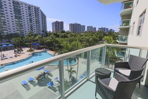 Balcony view - Ocean Reserve Luxury Condos Across from Sunny Isles Beach (Sunny Isles Beach)