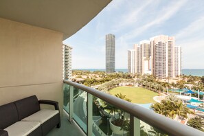 Balcony view - Ocean Reserve Luxury Condos Across from Sunny Isles Beach (Sunny Isles Beach)