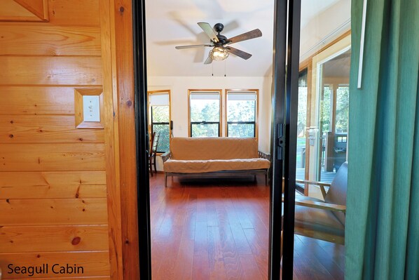 Family Cabin, 2 Bedrooms, Kitchen | Living area | Flat-screen TV