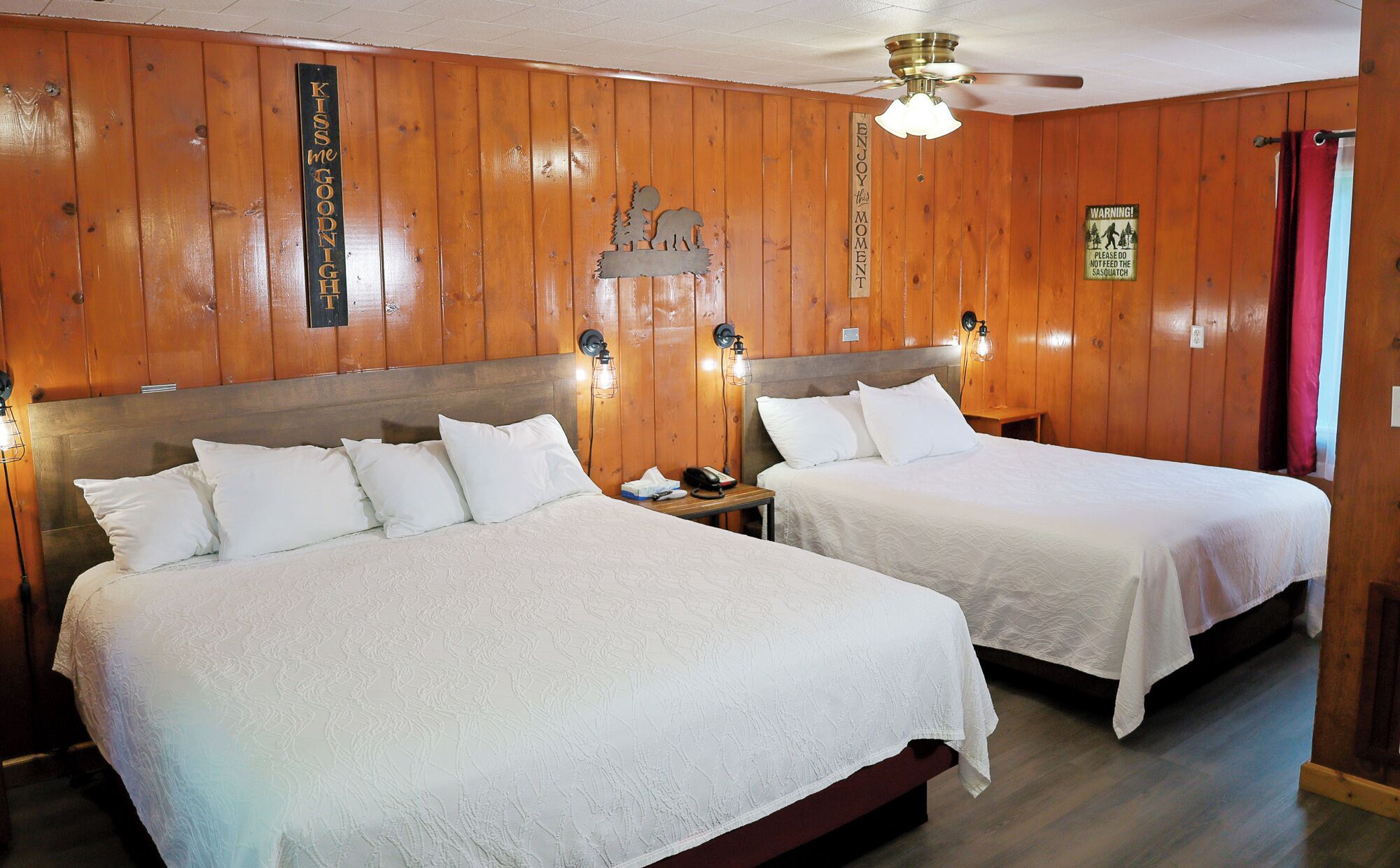 Premium bedding, pillow-top beds, individually decorated