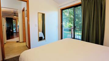 Cabana família, 2 quartos, cozinha | Roupas de cama premium, camas com colchões pillow-top