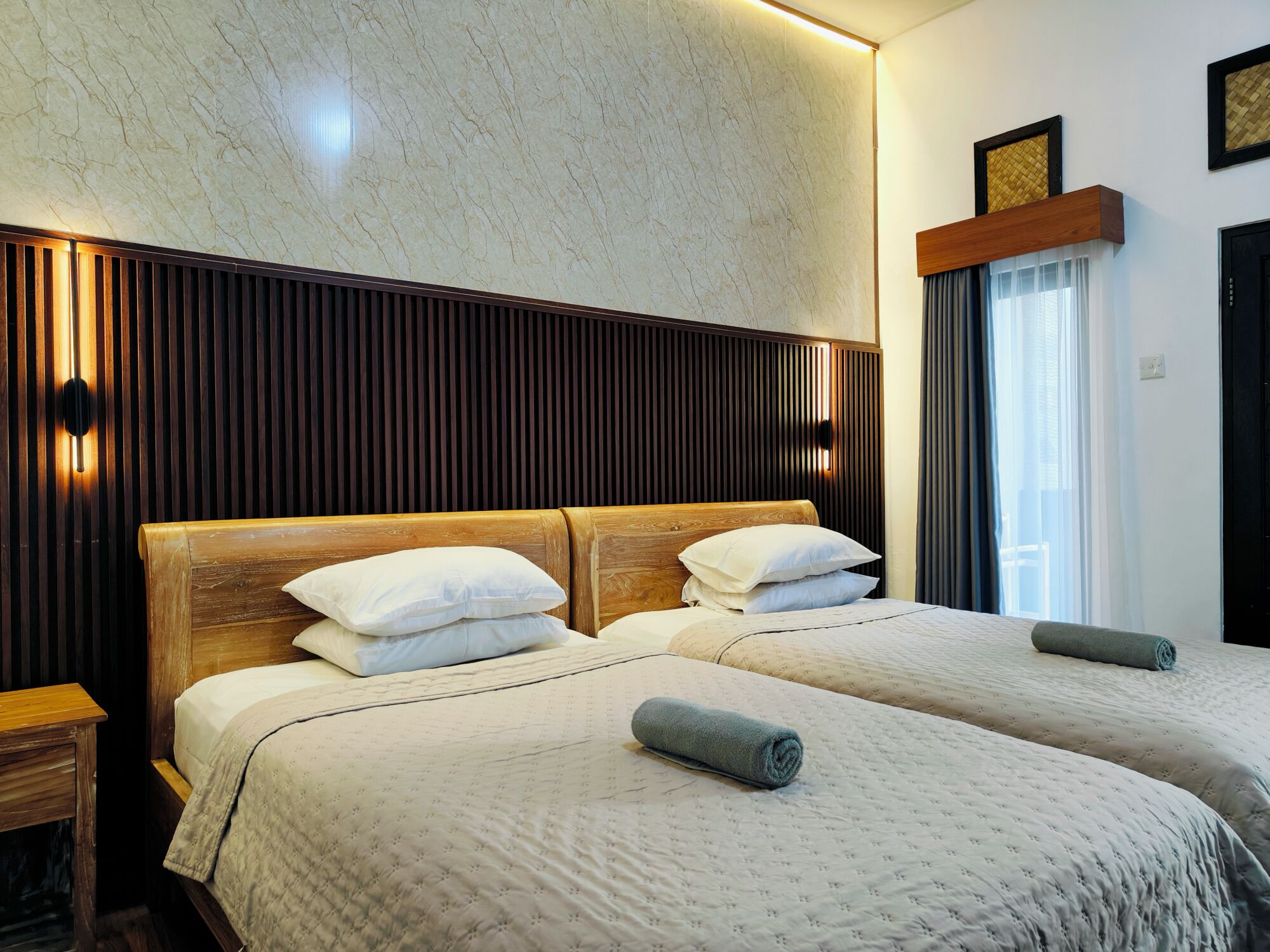 Kamar Twin Superior | Meja kerja, kedap suara, Wi-Fi gratis, dan seprai linen