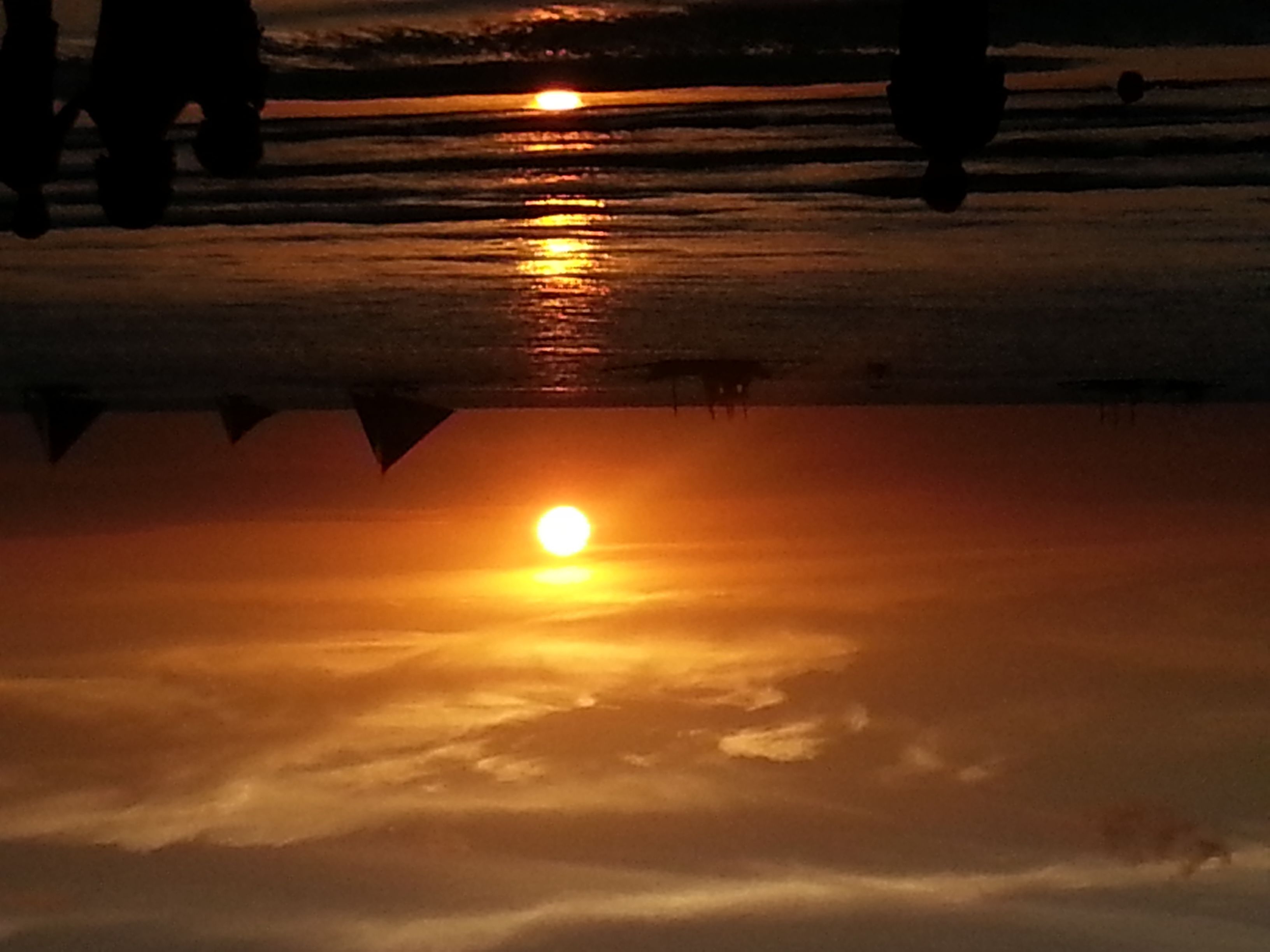 on the beach, white sand, 3 beach bars