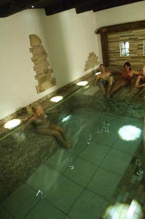 Sauna, steam room, body treatments, facials, massage/treatment rooms