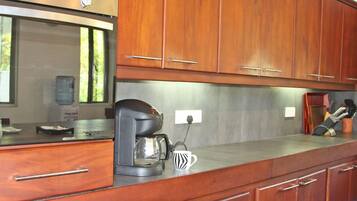 Exclusive Villa, 4 Bedrooms, Private Pool | Private kitchen | Full-size fridge, microwave, stovetop