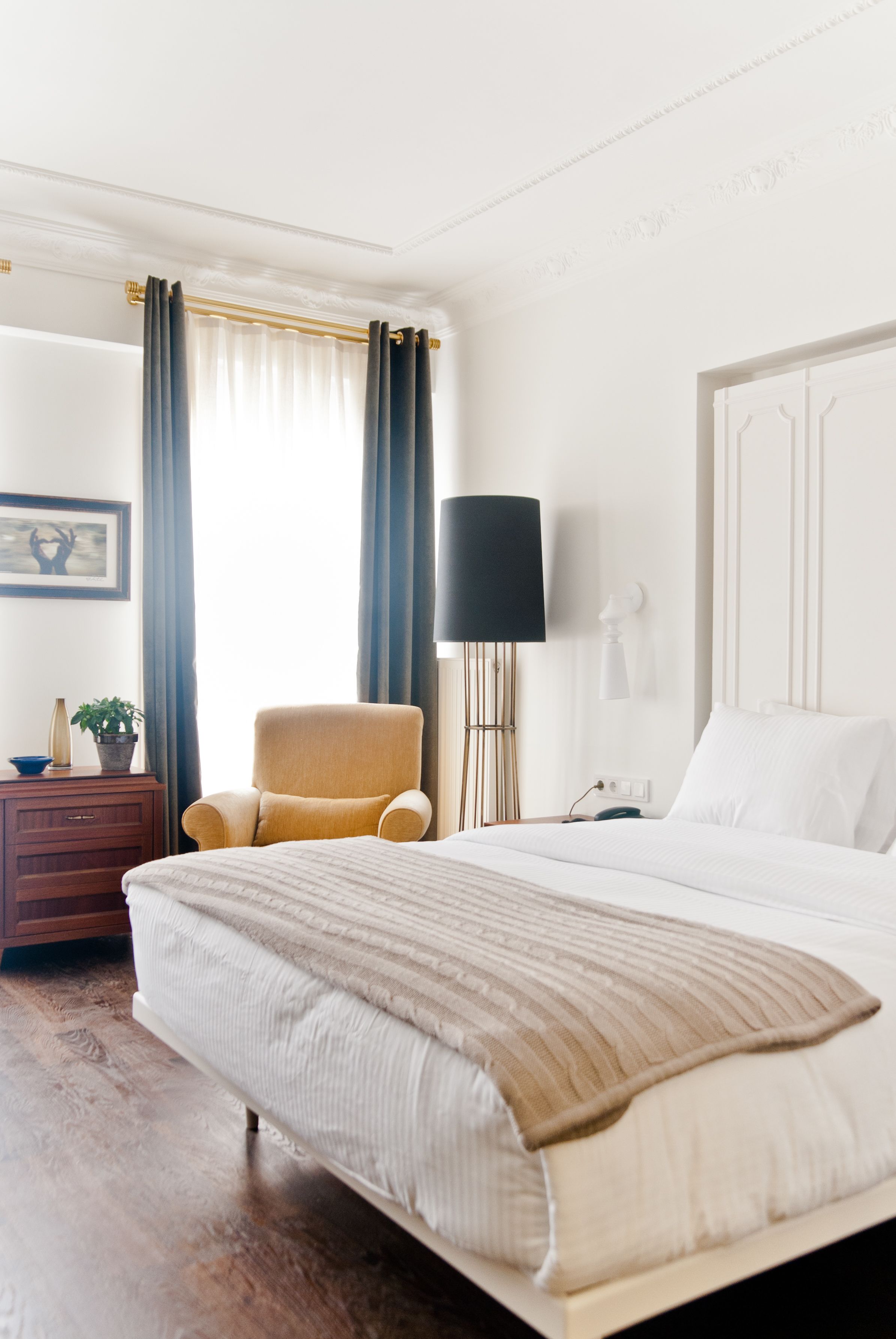 Studio with French Balcony | Minibar, caja de seguridad en la habitación y insonorización 