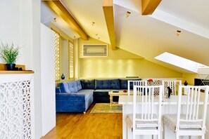 Room, 1 Bedroom, Terrace | Living area | Flat-screen TV