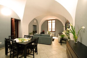 Apartment, 2 Bedrooms | Living area | 42-inch flat-screen TV with satellite channels, TV